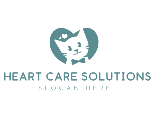 Kitten Veterinary Pet Care logo design