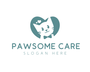 Kitten Veterinary Pet Care logo design