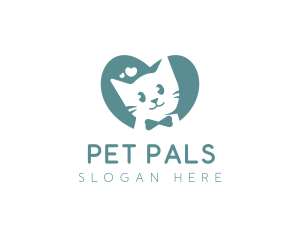 Kitten Veterinary Pet Care logo design