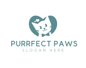 Kitten Veterinary Pet Care logo design