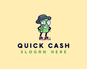 Money Cash Mascot logo design