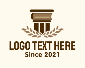 Bookshop - Laurel Academic Book logo design