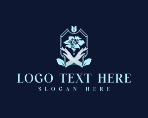 Hands - Wedding Event Flower logo design