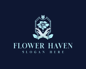 Wedding Event Flower logo design