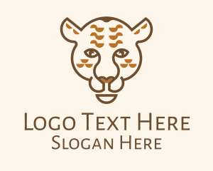 Wild Jaguar Animal Logo