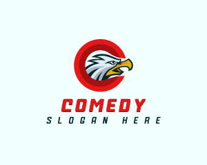 Eagle Falcon Bird Letter C Logo