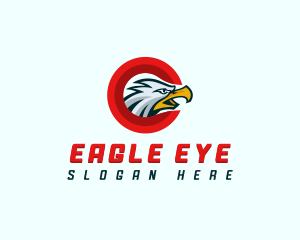 Eagle Falcon Bird Letter C logo design