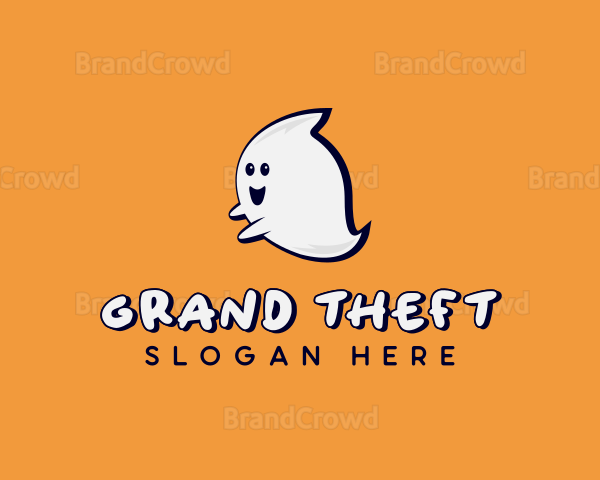 Esports Cartoon Ghost Logo