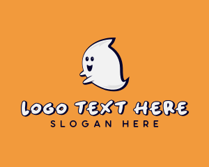 Spooky - Esports Cartoon Ghost logo design