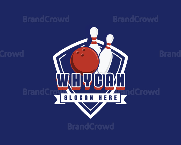 Bowling Game Sports Logo