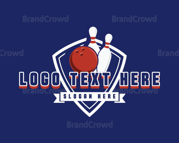 Bowling Game Sports Logo