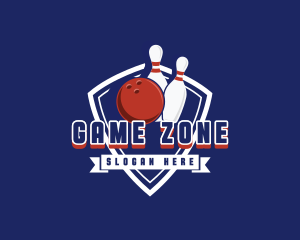 Bowling Game Sports logo design