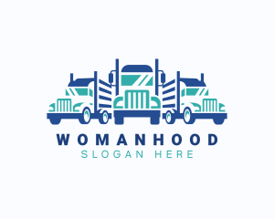 Shipping - Truck Cargo Delivery logo design