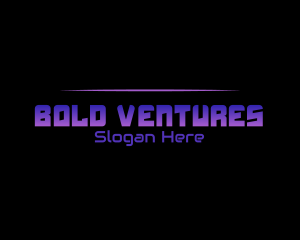 Bold Futuristic Tech logo design