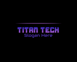 Bold Futuristic Tech logo design