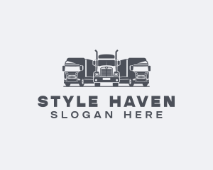 Freight Cargo Truck Logo