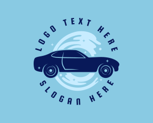 Blue - Car Wash Splash logo design