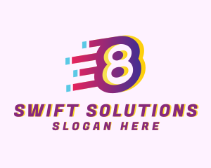 Speedy - Speedy Number 8 Motion Business logo design