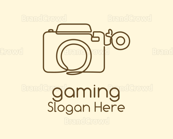 Minimalist Photographer Camera Logo