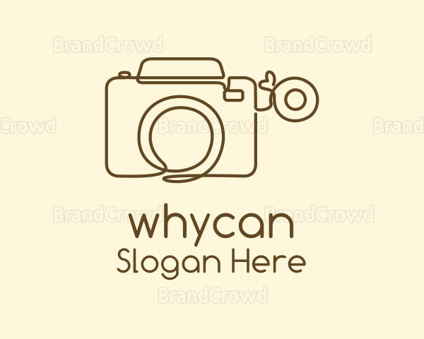 Minimalist Photographer Camera Logo