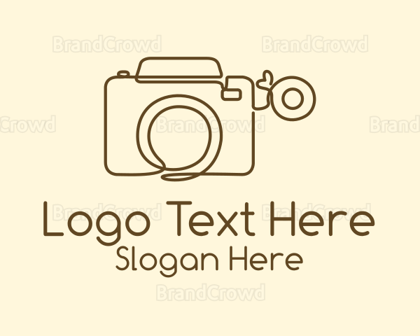 Minimalist Photographer Camera Logo