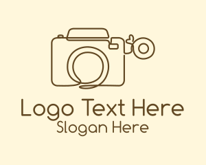 Dslr Camera - Minimalist Photographer Camera logo design