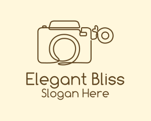 Minimalist Photographer Camera  Logo