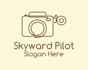 Minimalist Photographer Camera  Logo