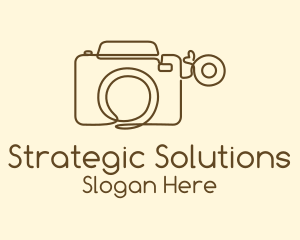 Minimalist Photographer Camera  Logo