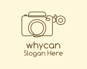 Minimalist Photographer Camera  Logo