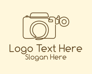 Minimalist Photographer Camera  Logo