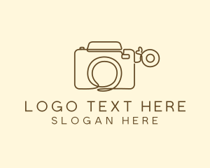 Minimalist Photographer Camera  Logo