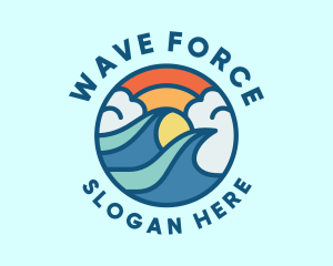 Tsunami - Summer Tsunami Wave logo design