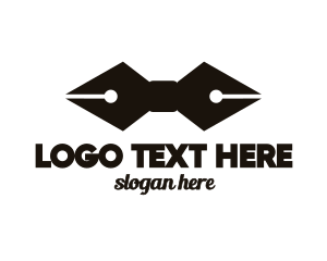 Copywriter - Bow Tie Pen logo design