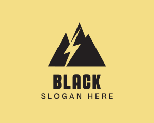 Black Mountain Lightning  logo design