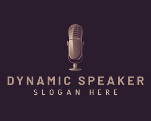 Speaker - Media Mic Broadcast logo design