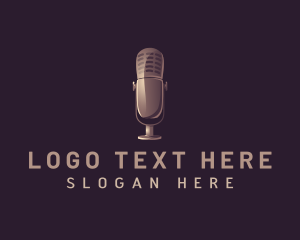 Vlogger - Media Mic Broadcast logo design