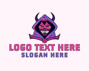 Online Gaming - Angry Evil Mage logo design