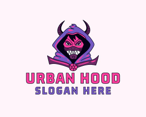 Hood - Angry Evil Mage logo design