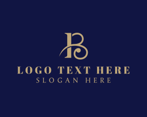 Company - Elegant Boutique Letter B logo design