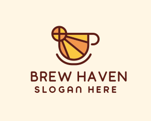 Stained Glass Cafe  logo design