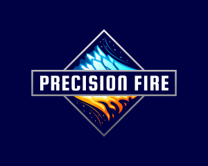 Ice Fire Temperature logo design