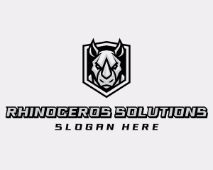 Rhinoceros - Rhino Shield Streaming logo design