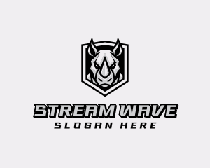 Streaming - Rhino Shield Streaming logo design