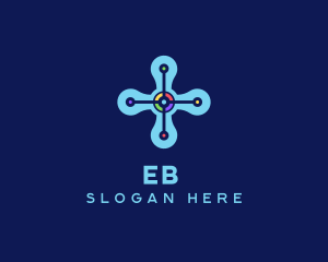 Business - Modern Tech Cross logo design