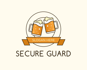 Beer Mug Badge Logo