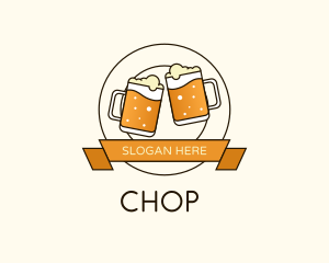Beer Mug Badge Logo