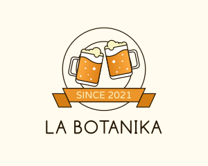 Brewer - Beer Mug Badge logo design