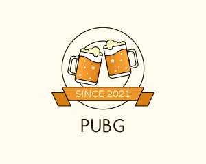 Oktoberfest - Beer Mug Badge logo design