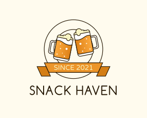 Beer Mug Badge logo design